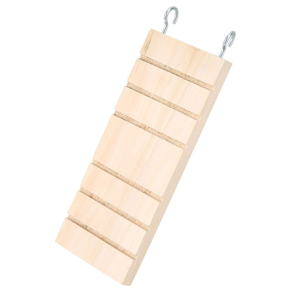 Tnfeeon Escalera Colgante para hámster para Mascotas, masticable de Madera Escalada Accesorios para jaulas para Mascotas para Chinchilla Hurón Roedores Pequeños Animales