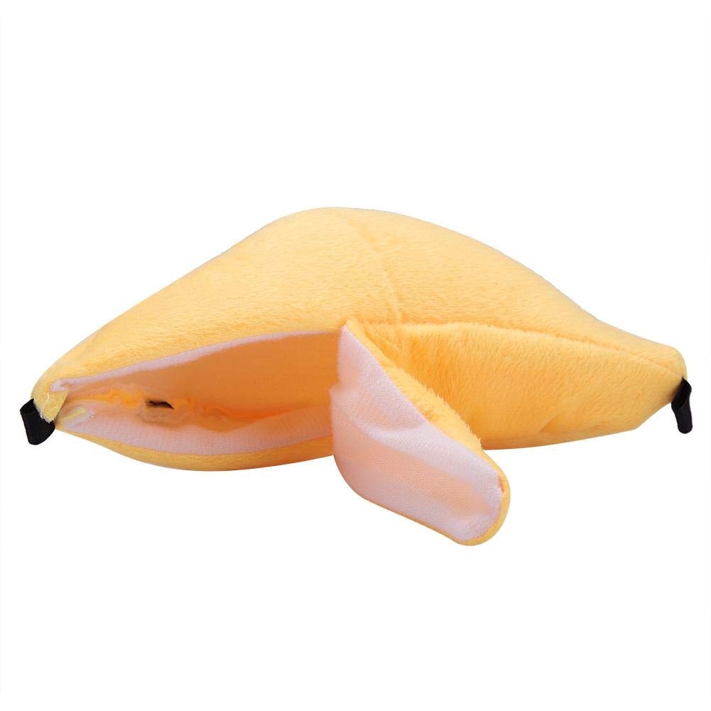 Fdit Socialme Hamster Cama Banana Hamaca Colgante Litera Cama Casa Animal Pequeño Casa de Juguete Nido de Sueño para Pájaro Mascota Juegos Hamster(Amarillo)