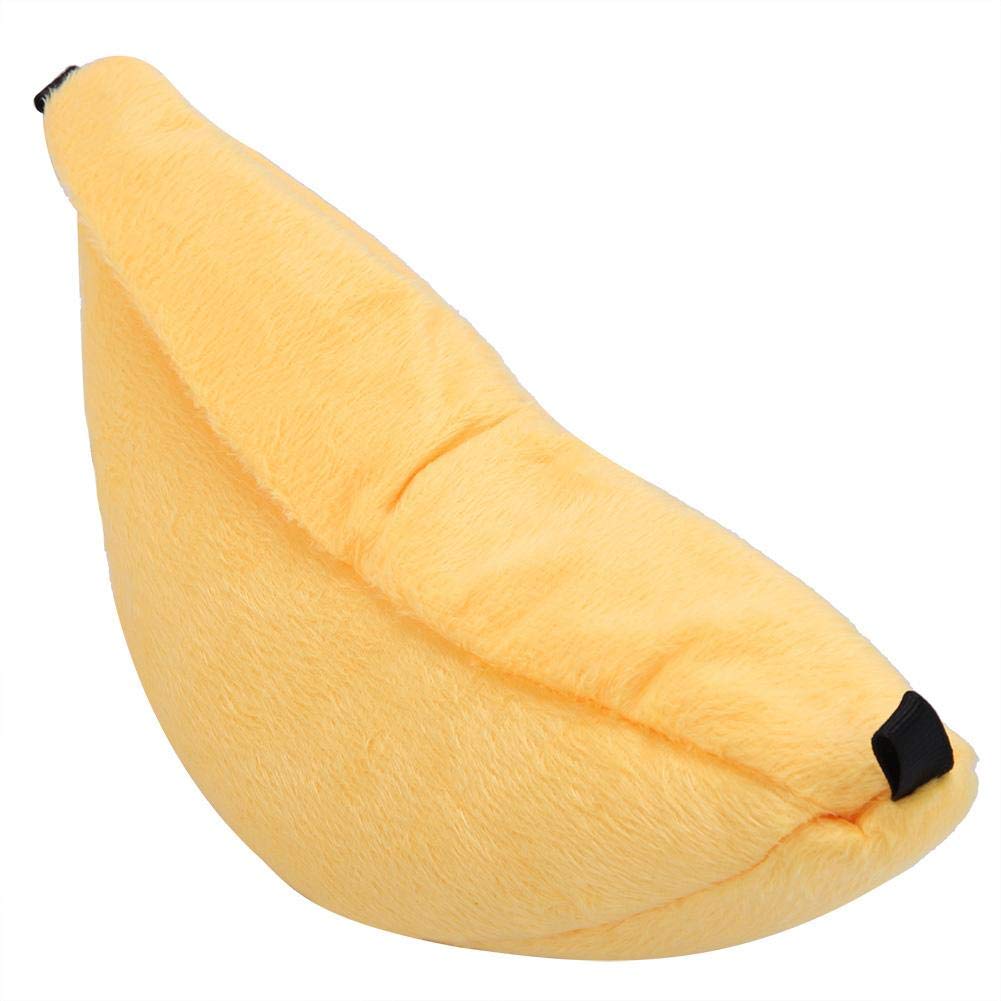 Fdit Socialme Hamster Cama Banana Hamaca Colgante Litera Cama Casa Animal Pequeño Casa de Juguete Nido de Sueño para Pájaro Mascota Juegos Hamster(Amarillo)