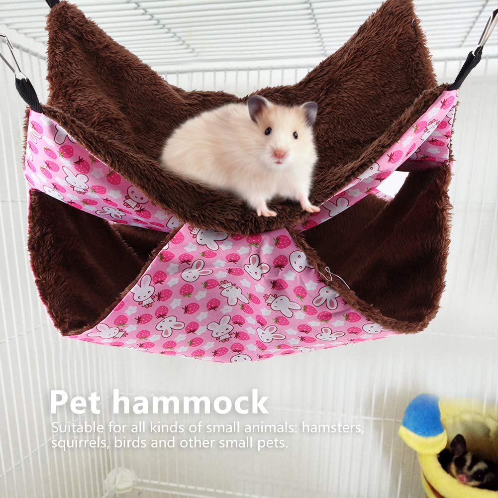 YOUTHINK Hamaca de hurón, Jaula de Cama Colgante de Animales pequeños para Mascotas, Juguete Apto para Ratas, Loros, Ratones, cobayo, Conejillo de Indias, jerbo, Jaula de chincilla, Accesorios(L)