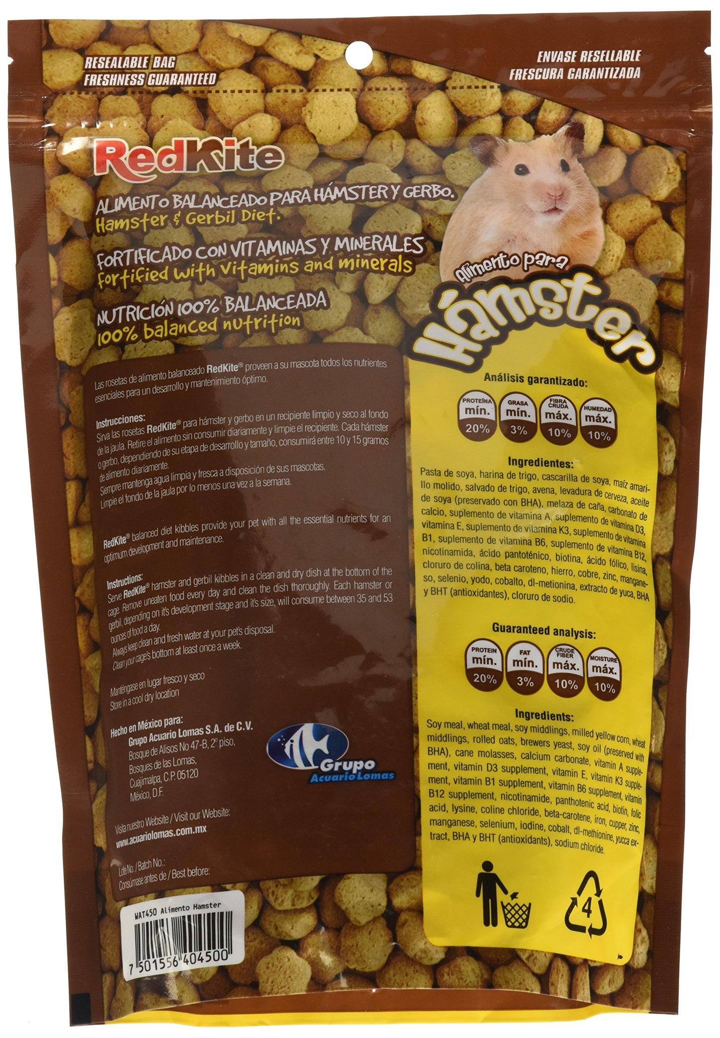 ALIMENTO P/HAMSTER 450 G